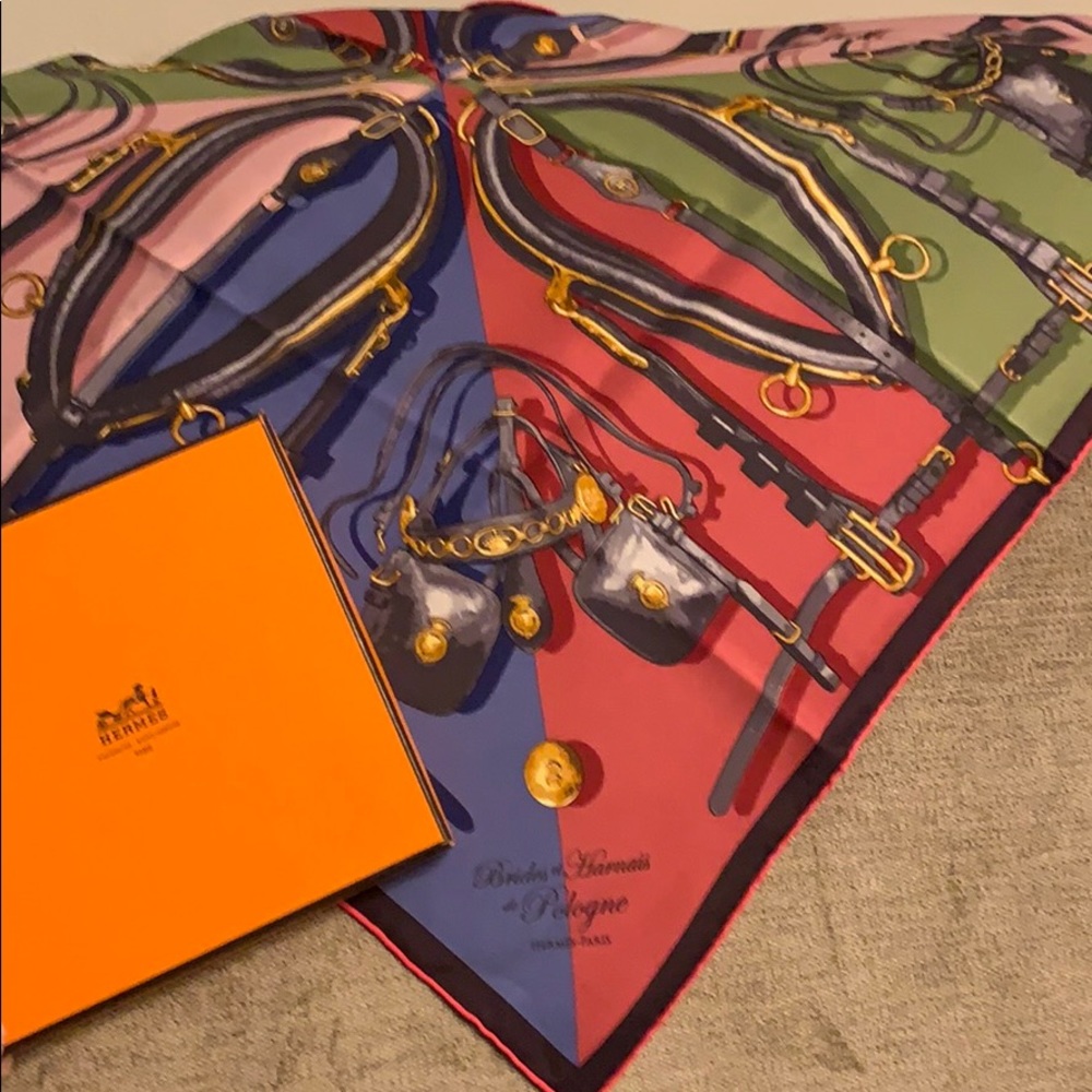Hermès  Brides et Harnais de Pologne 70cm Scarf